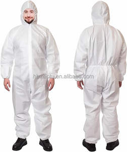 Xiaotu antistatique imperméable respirant vêtements jetables salopette industrielle <span class=keywords><strong>PP</strong></span> SMS microporeux blanc combinaison de protection - Product Image 1