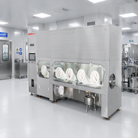 OEB 5 带 BIBO H14 GMP A 级灭菌无菌隔离器，适用于实验室使用的无菌手套