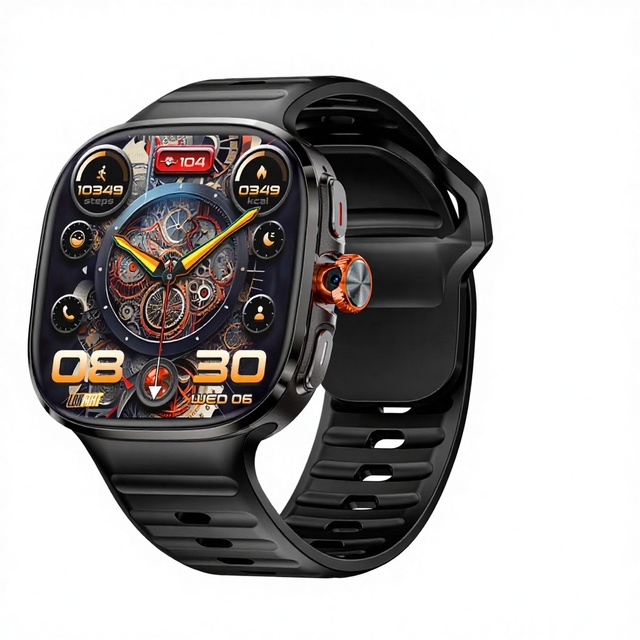 For Foreign Trade Version APPLLP 6 MAX Android System AMOLED Smart Watch with Rotatable Camera for Taking Photos Videos