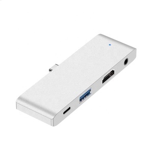 Adattatore del Hub di USB C per <span class=keywords><strong>2018</strong></span> <span class=keywords><strong>iPad</strong></span> <span class=keywords><strong>Pro</strong></span> tipo Dongle dell'adattatore di C con la presa della cuffia di USB 3.0 e di 3.5mm della tassa del PD 18W di 4K HDTV USB-C - Product Image 1