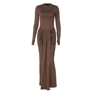 <span class=keywords><strong>Abbigliamento</strong></span> da <span class=keywords><strong>donna</strong></span> abiti eleganti da <span class=keywords><strong>donna</strong></span> abiti da <span class=keywords><strong>donna</strong></span> nuova moda personalità cinturino in vita abito a maniche lunghe - Product Image 4