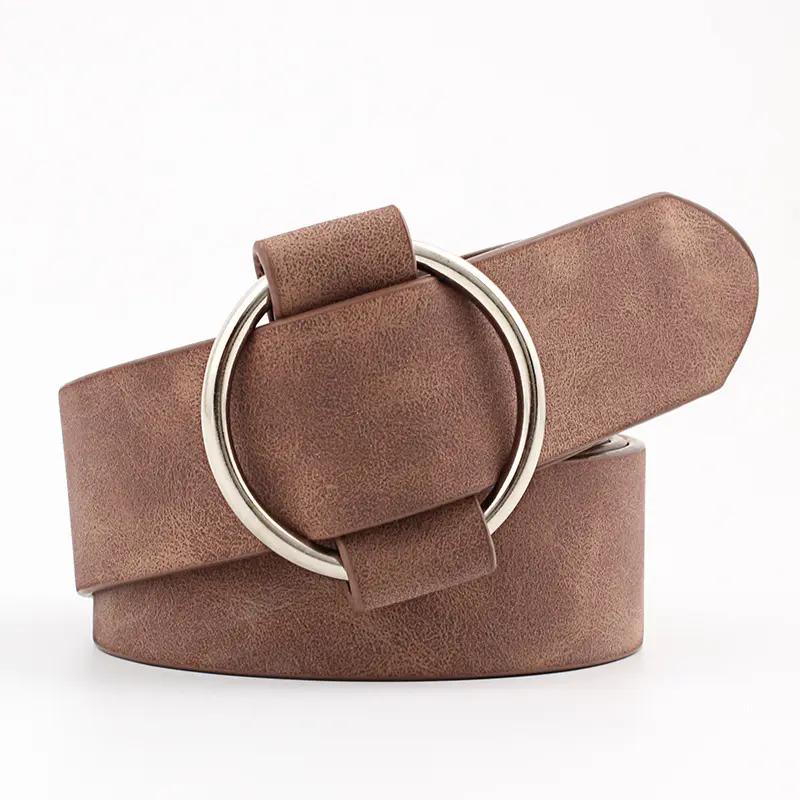 Fashion Design Custom Luxury Metal Buckles accessori donna Casual PU Leather Belt