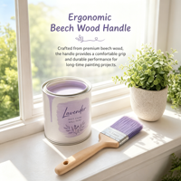 Pinceaux de peinture CHOPAND de qualité supérieure, durables, confortables, ergonomiques, avec manches en bois, pour projets artistiques DIY
