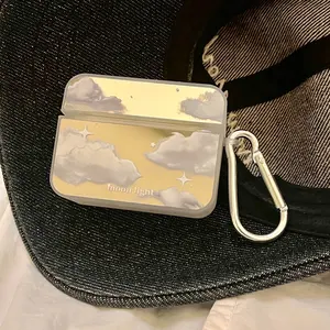 Coréen Miroir Nuage Lune Nuit Écouteur Cas pour AirPods 2 <span class=keywords><strong>Pro</strong></span> Mignon Antichoc Cas Pour <span class=keywords><strong>Air</strong></span> Pods <span class=keywords><strong>3</strong></span> <span class=keywords><strong>Pro</strong></span> Casque Protecteur Couverture - Product Image 4
