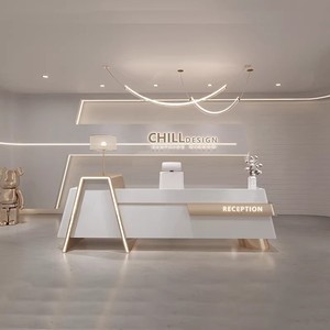 Mostrador de Recepción para Empresas, Diseño Elegante para Oficinas, Hoteles, Tiendas, Salones de Belleza, Mostrador de Recepción Personalizado - Product Image 1