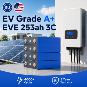 Batería de Litio de Grado A de 253 Ah y 3.2 V para Almacenamiento de Energía Solar Recargable, Envío DDP desde Houston - Product Image 1