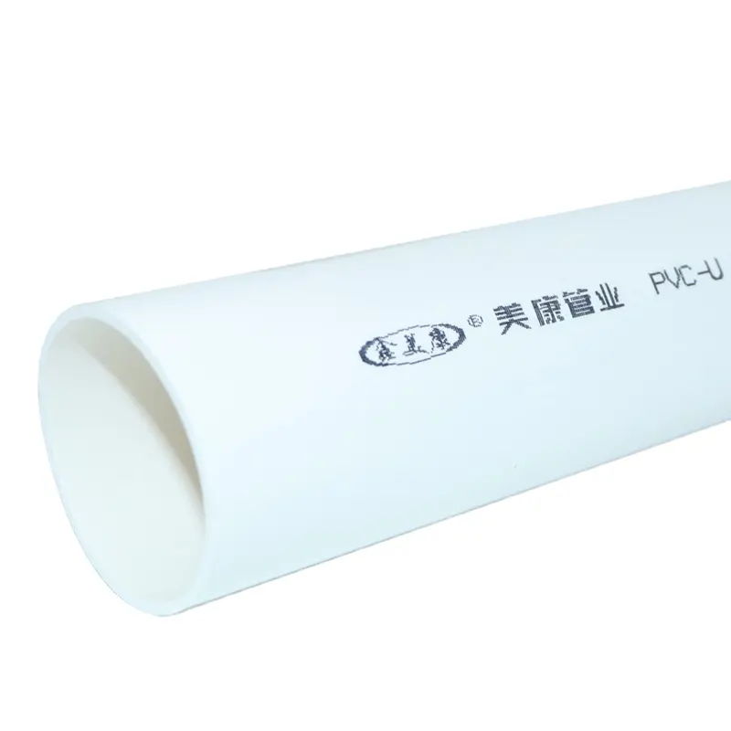 Meikang 110mm Tubo de PVC Branco Tubos de Plástico Fabricantes com ISO