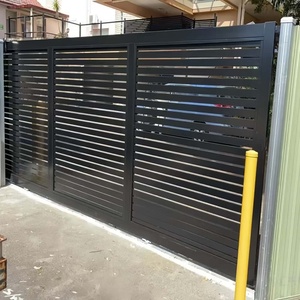 Panneaux <span class=keywords><strong>de</strong></span> clôture en aluminium <span class=keywords><strong>de</strong></span> haute qualité, clôture en aluminium <span class=keywords><strong>de</strong></span> sécurité noire, <span class=keywords><strong>jardin</strong></span>, cour, imperméable, assemblé, clôture à lattes - Product Image 2