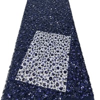 Tissu à paillettes petite fleur de prunier Tube de perles broderie de paillettes tissu de robe pour enfants tissu de broderie de performance