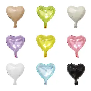 BONA foil star and heart balloons 5 inch 10 inch mini shaped valentine day wedding festival balloons
