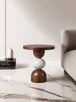 Table basse en bois massif de style minimaliste italien, artistique et créative, pour salon, chevet ou coin - Design moderne
