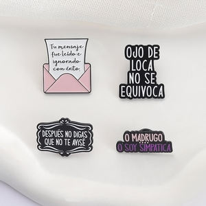 Despues No Digas Que No Te Avise Enamel Pino Madrugo O Soy Simpaticaメタルブローチラペルバッジジュエリーギフト - Product Image 3