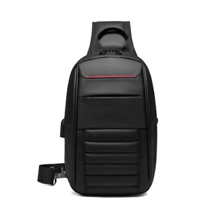 <span class=keywords><strong>Anti</strong></span> <span class=keywords><strong>Theft</strong></span> Sling Brusttasche USB Travel Messenger <span class=keywords><strong>Bag</strong></span> für Männer Wasserdichte Umhängetasche Fit für 9,7 "iPad - Product Image 1