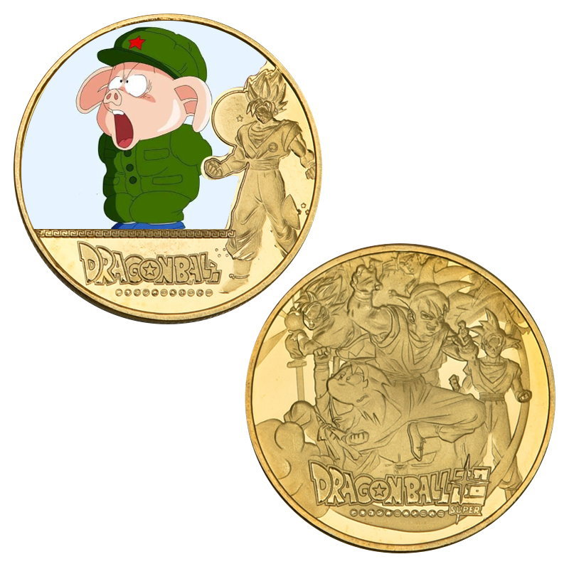 DBZ Golden Coin Metal - 24 Designs Anime Games Coin