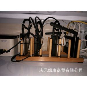 Bamboo <b>Dish</b> Rack Plate Holder <b>Stand</b> For Kitchen Draining Rack Round Shape With <b>Stand</b> LSJ 01 - Product Image 3