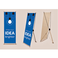 Support de bannière portable en forme de X, affiche promotionnelle personnalisée pour les campagnes marketing et les événements d'exposition