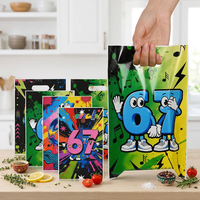 50 sacs cadeaux en plastique avec poignées, thème 'J'ai 6 ans, maintenant je suis 7', pour fournitures et décorations de fête