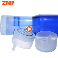 Antiderrame 18L 18.9L 19L 20L Botella de agua de plástico de 5 galones Tapa de tapa inteligente de plástico con revestimiento de espuma PE