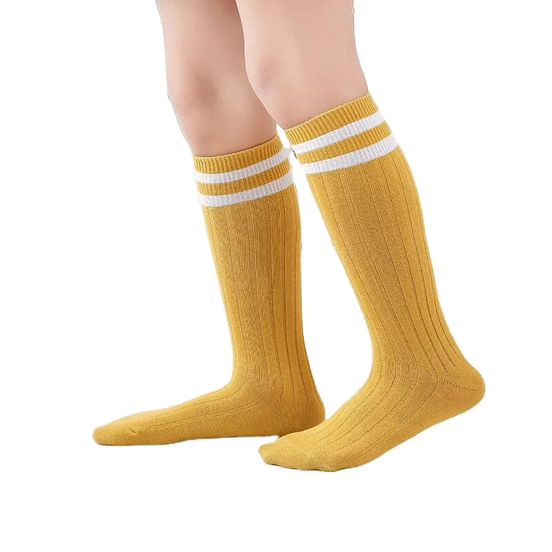 Kids Boys Toddlers Girls Socks Knee High Long Soft Cotton Baby Socks Stripped Children Socks School Clothes
