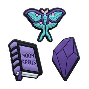 Amuletos para Zapatos <span class=keywords><strong>de</strong></span> <span class=keywords><strong>Bruja</strong></span>, Color Morado Mágico, Libro Mágico, Bola <span class=keywords><strong>de</strong></span> Cristal, Amuletos para Zapatos <span class=keywords><strong>de</strong></span> Plataforma - Product Image 5