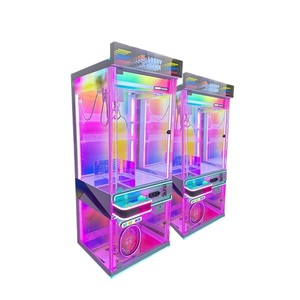 New Transparent Colorful Plush Toy Crane <b>Claw</b> Crane for Sale Toy Crane <b>Machine</b> Doll <b>Machine</b> Cabinet - Product Image 2