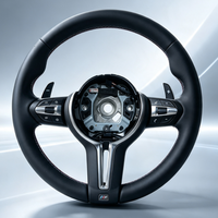 Volant sport en cuir lisse noir pour BMW X1 X5 X4 X6 M3 M5 F10 F20 F21 F22 F23 F30 F32 F33 F40 E90 (vente en gros)