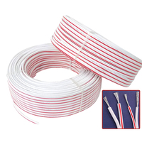 Câblage de caractères lumineux à LED avec fil parallèle galvanisé rouge, blanc, gris, blanc