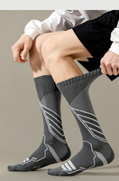 Chaussettes de compression graduée pour hommes, chaussettes de sport pour la course à pied, le football, la gym, le saut à la corde, chaussettes de compression hautes jusqu'au genou