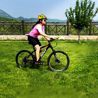 Vélo de montagne tout-terrain de 26 pouces pour étudiants, hommes, femmes, adultes, 27 vitesses, suspension avant, frein à disque double, acier à haute teneur en carbone