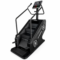 Simulateur d'escalade électrique en métal de qualité supérieure avec mains courantes de sécurité et marches antidérapantes pour usage commercial