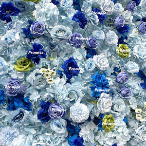 สัญญาการตกแต่งงานแต่งงานชายหาดท้องฟ้าสีฟ้าและสีเขียวดอกกุหลาบโมอาน่าขนาดเล็กตกแต่งงานแต่งงานผนังดอกไม้ประดิษฐ์ - Product Image 4