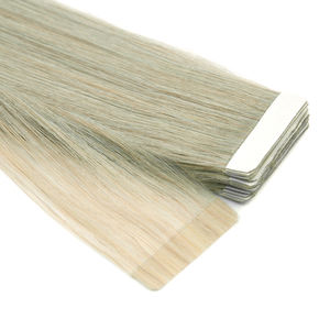 K.S WIGS Perruques indétectables et légères, 100% cheveux humains Remy, style sans effort pour le travail et le quotidien, cheveux à clipser gris - Product Image 5