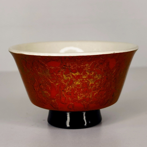 Intangible Cultural Heritage Lacquer Cup with Gold Pattern