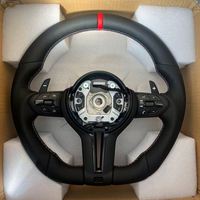 Volante de coche modelo M, completamente en cuero con costuras rojas para BMW F10 F20 F30 F31 F90 F12 F13 F92 F93 F26 F48 F49 F35 F44 F45