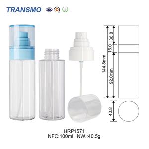 Flacon pulvérisateur cosmétique vide en plastique de 100 ml pour shampoing, lotion, soins du visage, soins des cheveux et du corps - Fournisseur d'emballages pour fabricants - Product Image 2