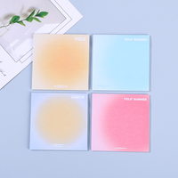 Blocs-notes autocollants personnalisés 3x3 Kawaii, notes adhésives imprimées pour étudiants avec logo de l'entreprise d'impression