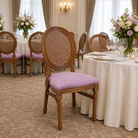 Großhandel Kommerzieller Abnehmbarer Hotel-Verleihstuhl für Veranstaltungen, Retro Holzoptik Kunststoff-Harz Louis-Stuhl für Hochzeiten und Feiern