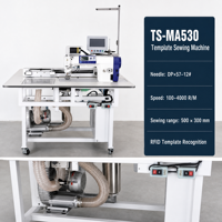 Machine à coudre industrielle TS-MA530, machine à coudre industrielle intelligente à motifs, machine automatique à gabarits pour usine de confection