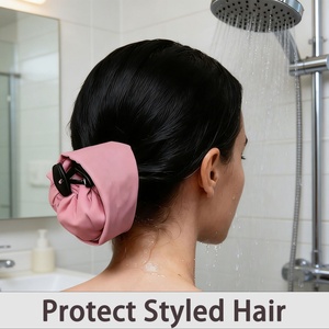 Gorro de Ducha Impermeable Reutilizable para Proteger el Cabello Peinado, Ajustable para Cola de Caballo, Raíz y Refrescar el Cabello, Ideal para Ducha, Gimnasio y Viajes - Product Image 3