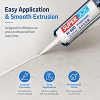 Scellant élastique flexible, neutre, résistant aux intempéries, à faible odeur, écologique, à base de polymère MS modifié au silane, pour la construction.