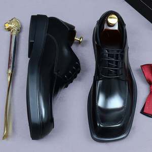 Zapatos de Vestir ASTON M.JAZZ Hechos a Mano de Alta Calidad, Personalizados para Hombre, de Cuero Genuino, Impermeables, con Punta Cuadrada, Ligeros, Transpirables y a la Moda - Product Image 2