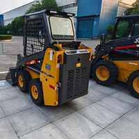 EPA Yanmar Mesin Diesel Mini Wheel Skid Steer Loader Komponen Inti PLC & Gear, Jam Kerja Panjang, Harga Kompetitif