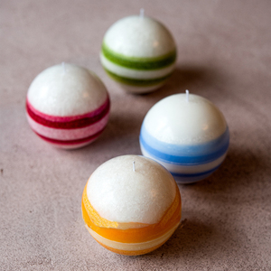 เทียนหอมทรงลูกบอลรูปดาวเคราะห์ทรงกลมงานประดิษฐ์รูปลูกบอลอะตอมทรงกลมแบบทำมือ - Product Image 1