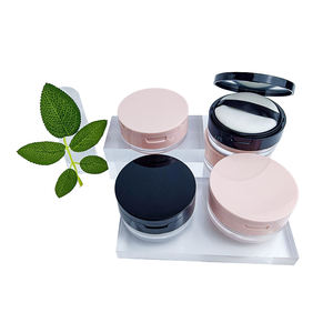 10G 20G negro y rosa vacío lujo pequeño polvo acrílico tarros de plástico cosmético con tapas abatibles - Product Image 6