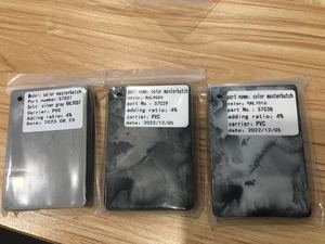 PVC nhựa masterbatch trong các loại màu sắc đỏ vàng cam màu xanh lá cây màu xanh tím trắng với màu đen - Product Image 5