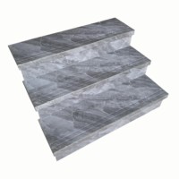 Silver Line Placage Groove Marbre Escaliers En Céramique Carrelage Interne 470x1200 Antidérapant pour Application Villa