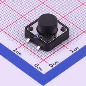 TS-1103S-C-H Tactile Switch SMD-4P,12x12mm Switch Single Pole Single Throw Round Button 2.6N Vertical Mount - Product Image 1