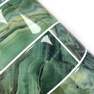 Metro ladrillo verde Peel Stick pared adhesivo azulejos impermeable 3D cocina arte Backsplash Stick-on cocina azulejos - Product Image 4