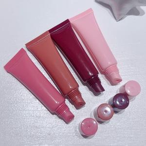 Tubo de Brillo Labial de 15 ml con Logotipo Personalizado, Tubos de Brillo Labial Exprimibles, Tubos de Brillo Labial Voluminizador con Aplicador de Silicona Curvo - Product Image 6