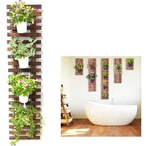 Holz gitter Weihnachts dekorationen liefert Wand pflanzer für Zimmer pflanzen Luft pflanze Sukkulenten halter Große Wand dekoration für Ou